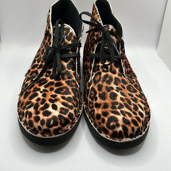 Clarks Desert Boot 2 Womens Ankle Boot Leopard Print - Picture 3 of 9